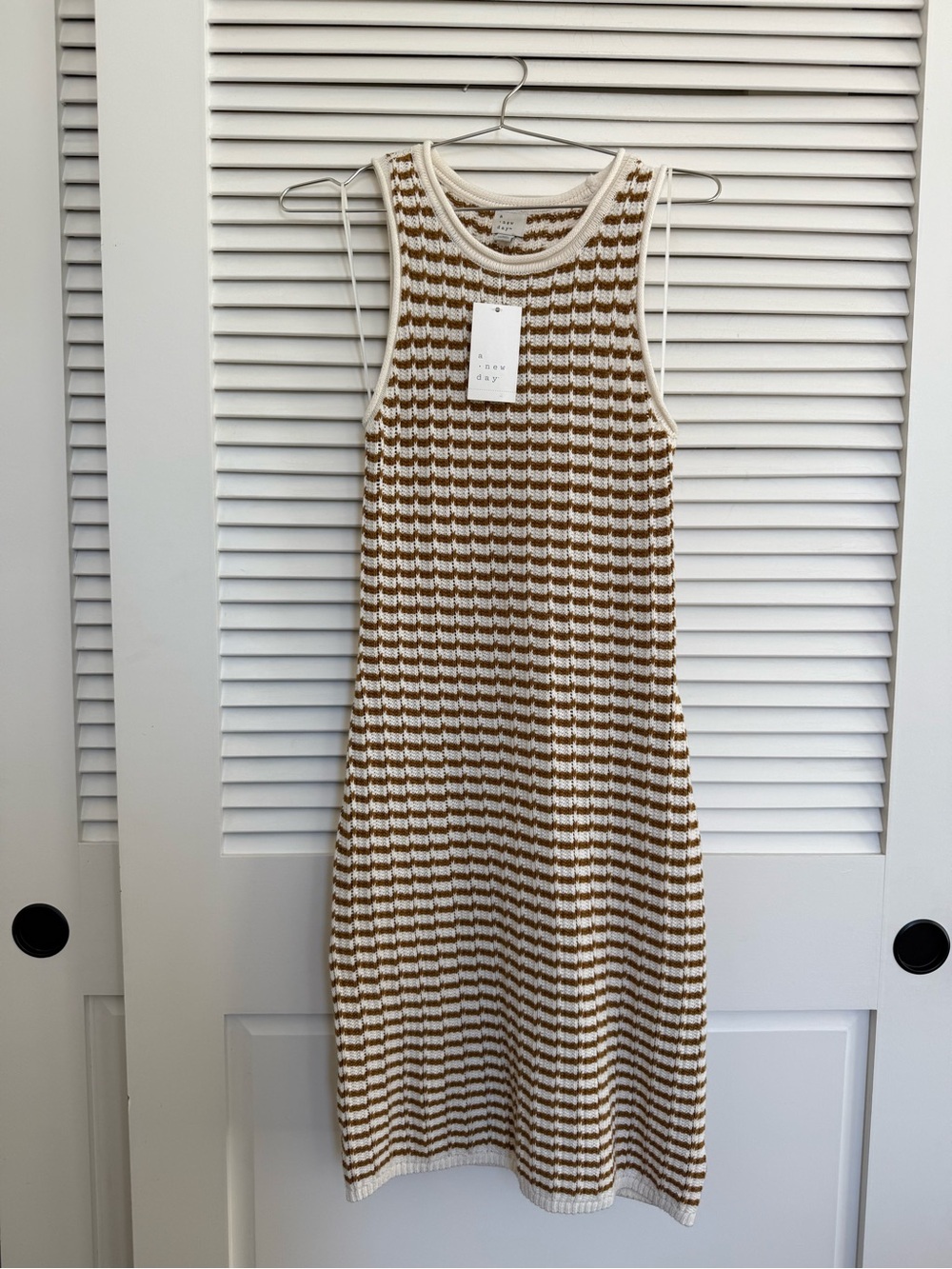 Crochet Mini Sweater Dress — Size XS (NWT)